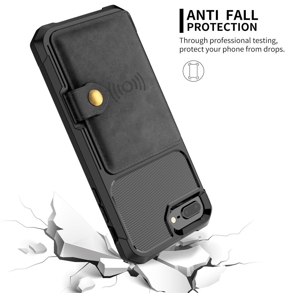 Tough Multi-slot Case iPhone 7 Plus/iPhone 6 Plus/6S Plu/iPhone 8 Plus Svart