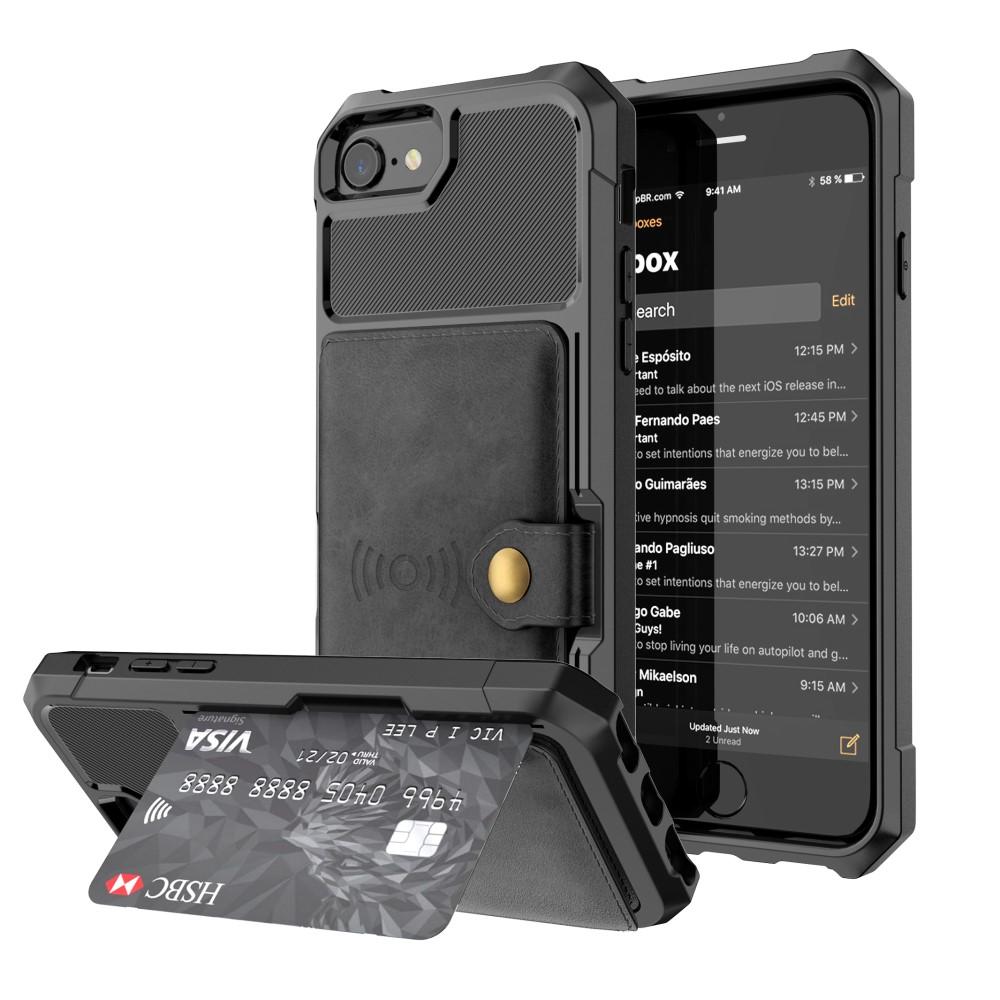 Tough Multi-slot Case iPhone 6/6S/7/8/SE 2020 svart