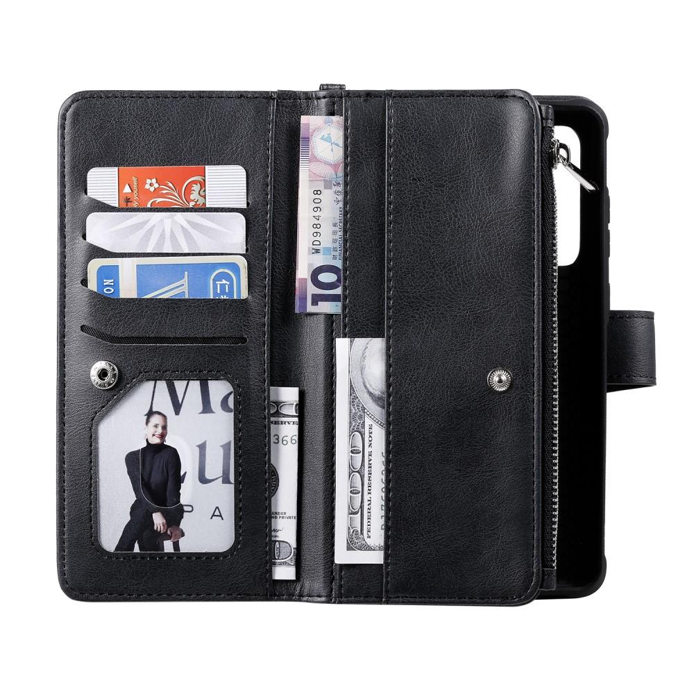 Zipper Magnet Wallet Galaxy S20 Ultra svart