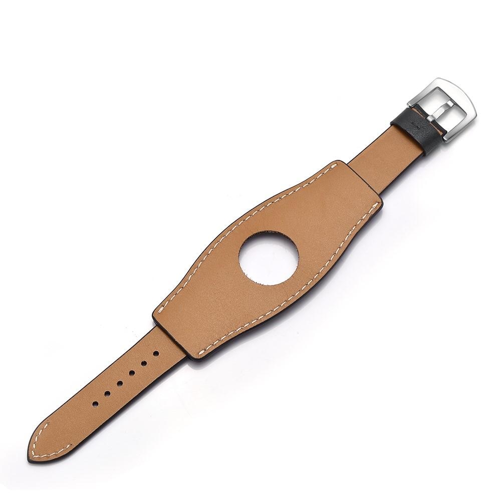 Brett Läderarmband Apple Watch 45mm Series 8 svart