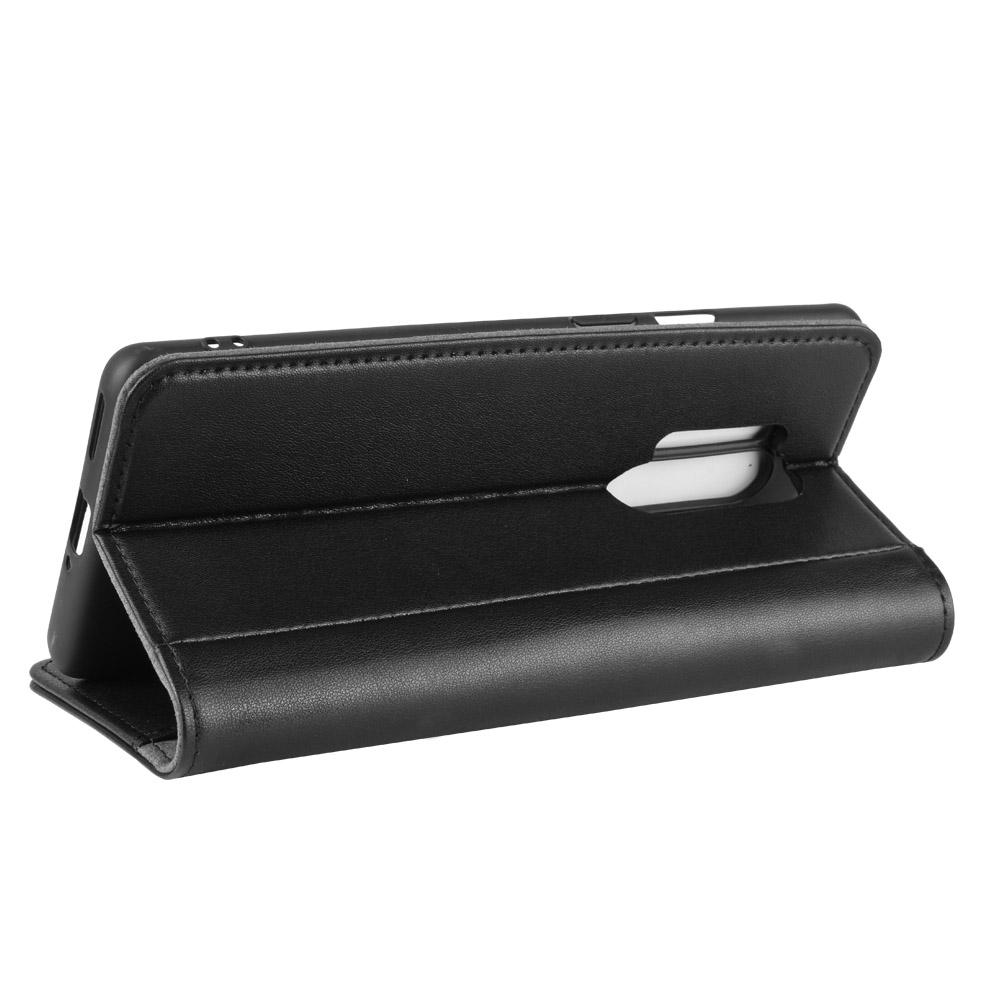 Äkta Läderfodral OnePlus 8 Pro svart
