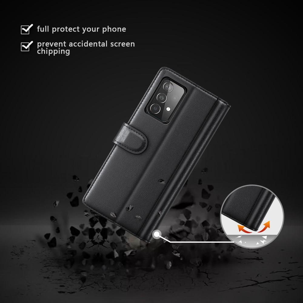 Äkta Läderfodral Samsung Galaxy A52/A52s svart