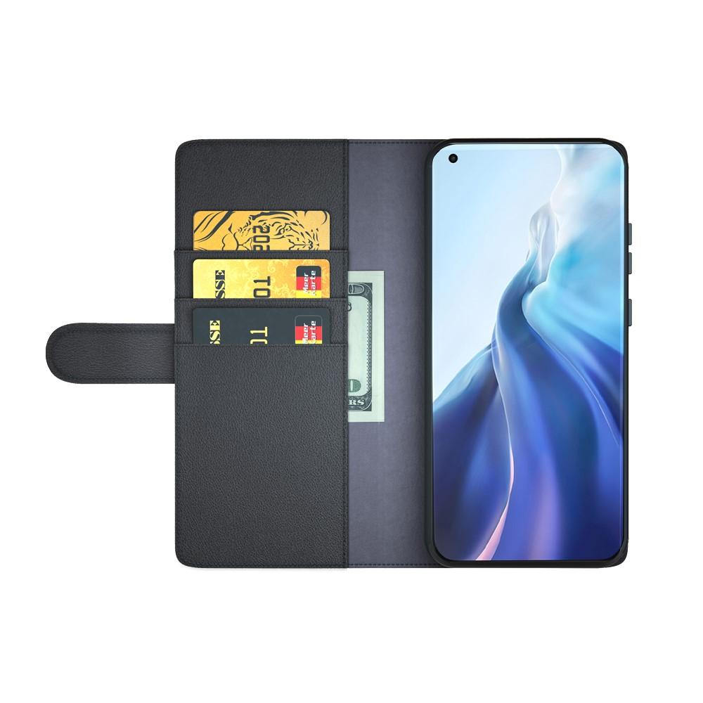 Äkta Läderfodral Xiaomi Mi 11 Svart