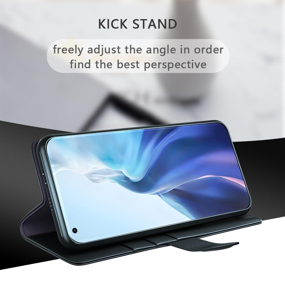 Äkta Läderfodral Xiaomi Mi 11 Svart