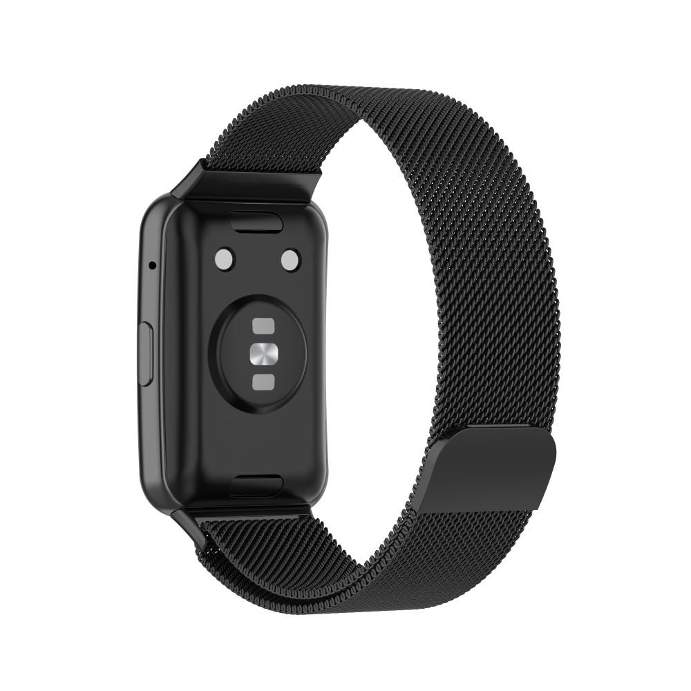 Armband Milanese Huawei Watch Fit Svart