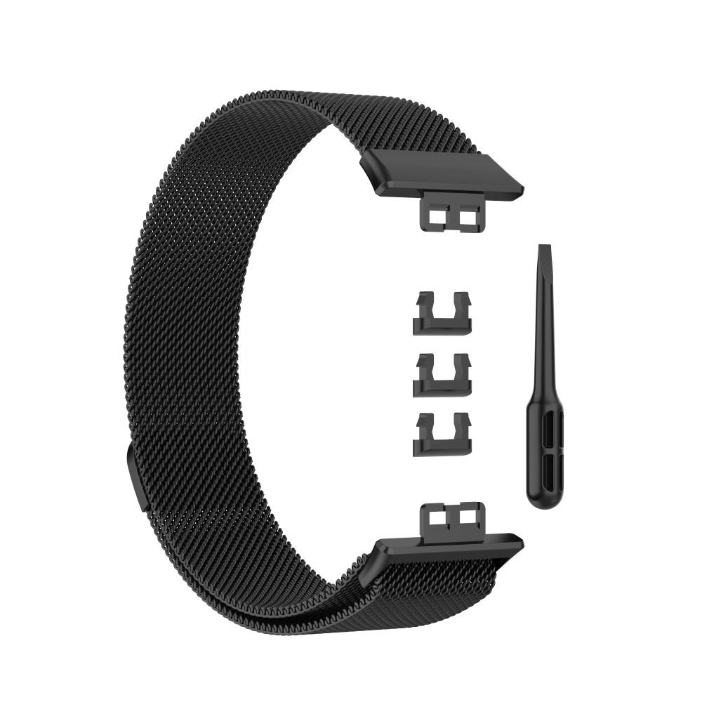 Armband Milanese Huawei Watch Fit Svart