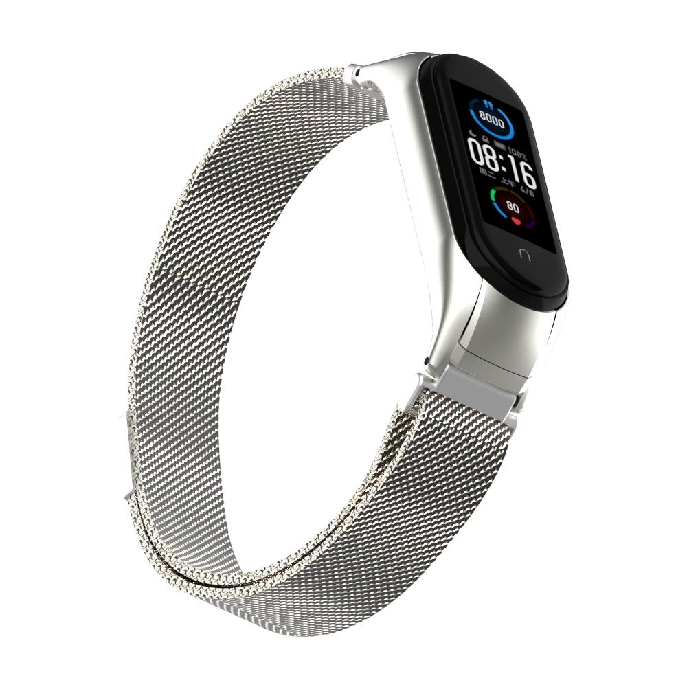 Armband Milanese Xiaomi Mi Band 5/Mi Band 6 Silver