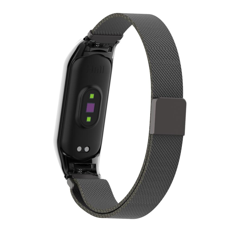 Armband Milanese Xiaomi Mi Band 5/6 svart