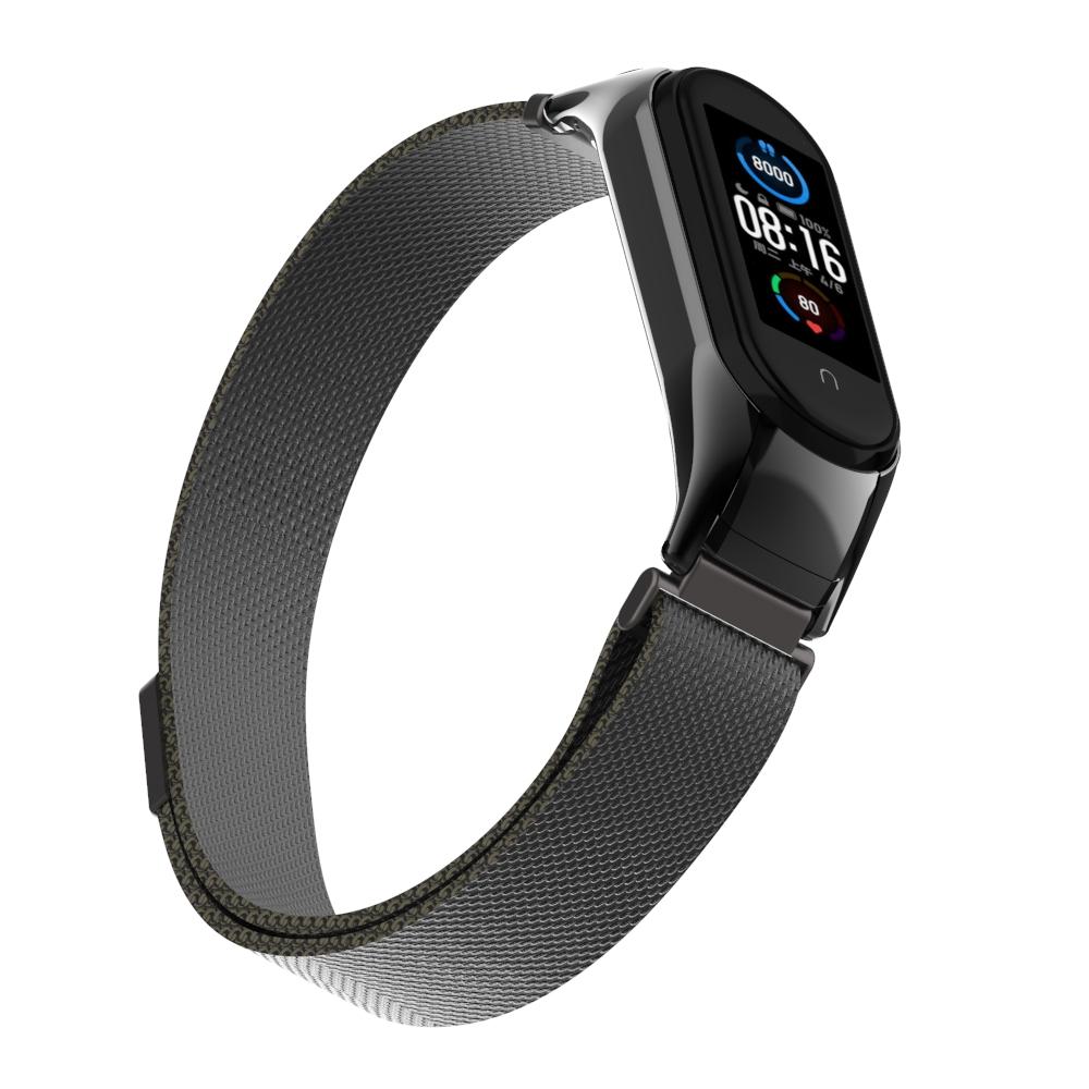 Armband Milanese Xiaomi Mi Band 5/6 svart