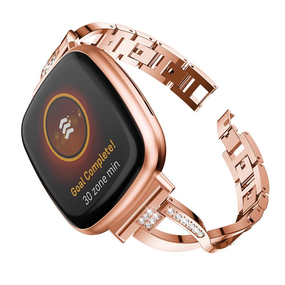 Crystal Bracelet Fitbit Versa 3/Fitbit Sense Rose Gold