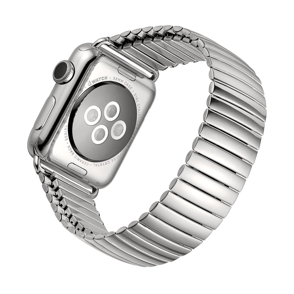 Elastiskt Metallarmband Apple Watch 42/44/45 mm silver