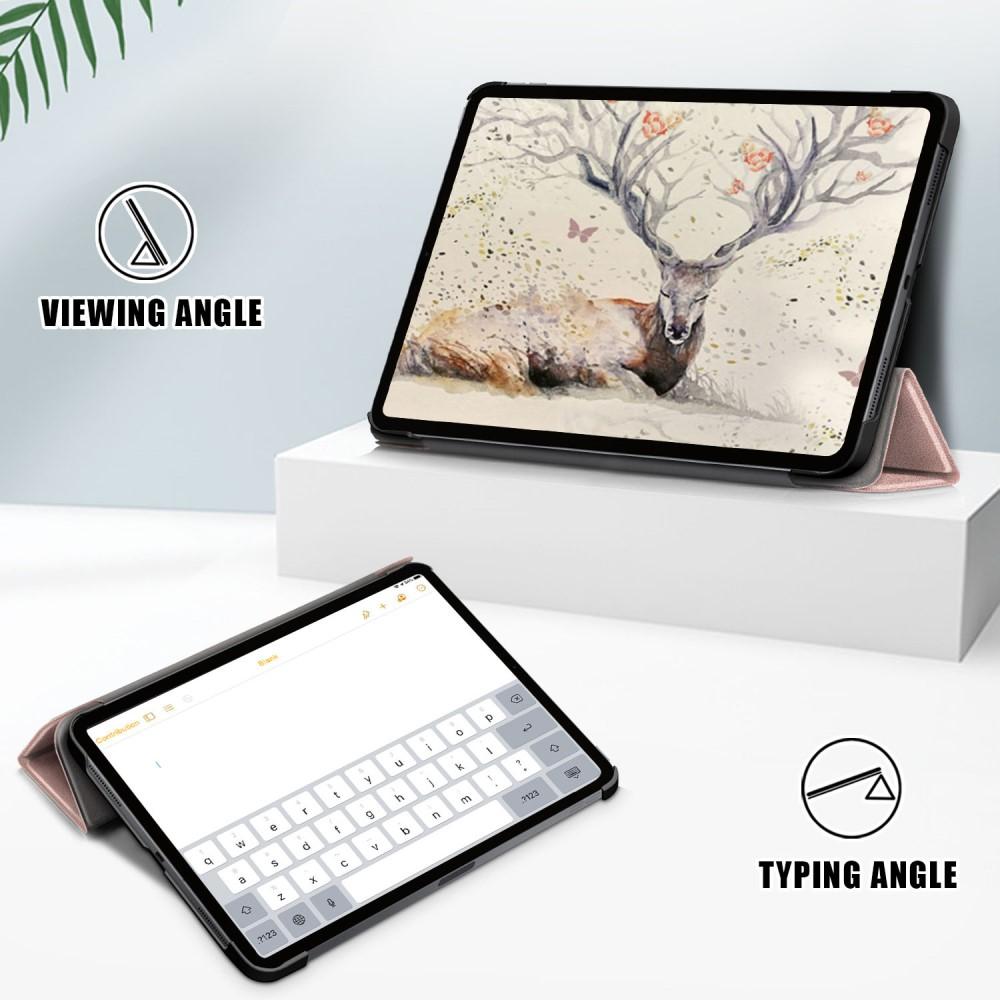 Fodral Tri-fold iPad Air 10.9 2020/2022 rosa