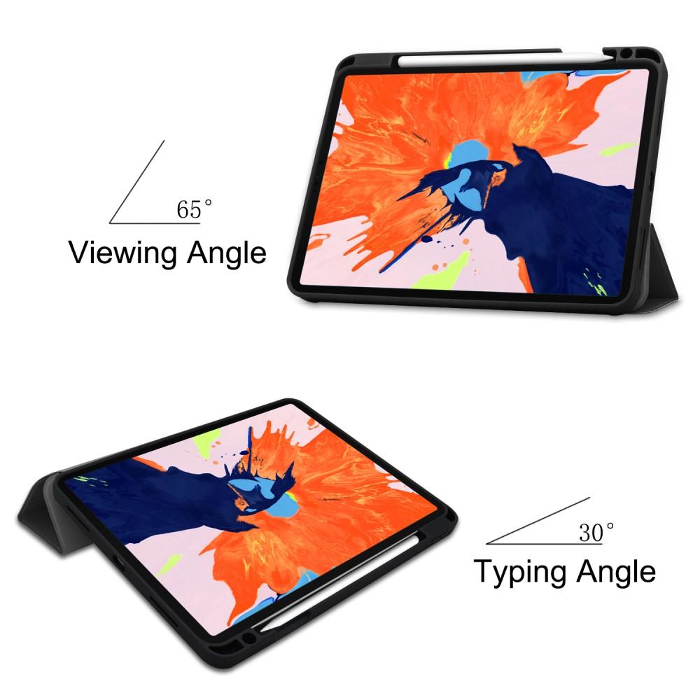 Fodral Tri-fold med Pencil-hållare iPad Pro 12.9 4th Gen (2020) svart
