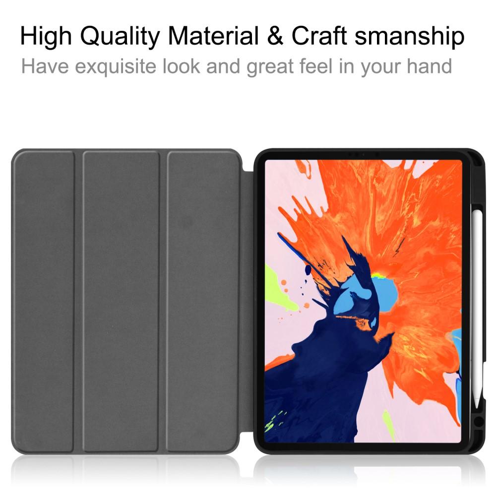 Fodral Tri-fold med Pencil-hållare iPad Pro 12.9 4th Gen (2020) svart