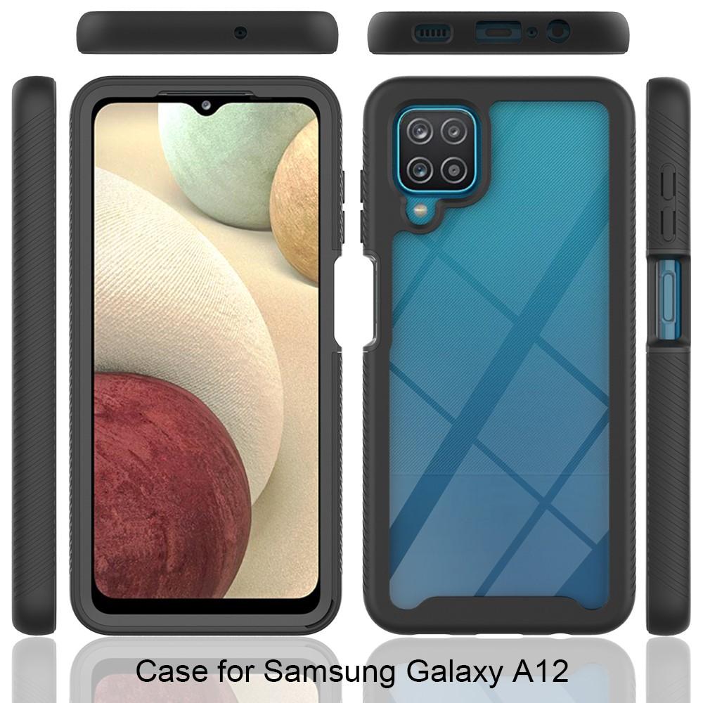 Full Cover Skal Samsung Galaxy A12 svart