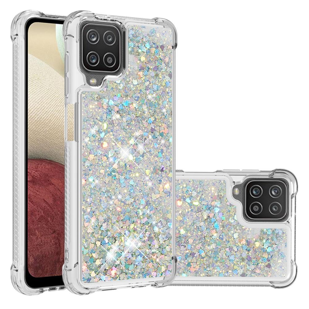 Glitter Powder TPU Case Galaxy A12 Silver