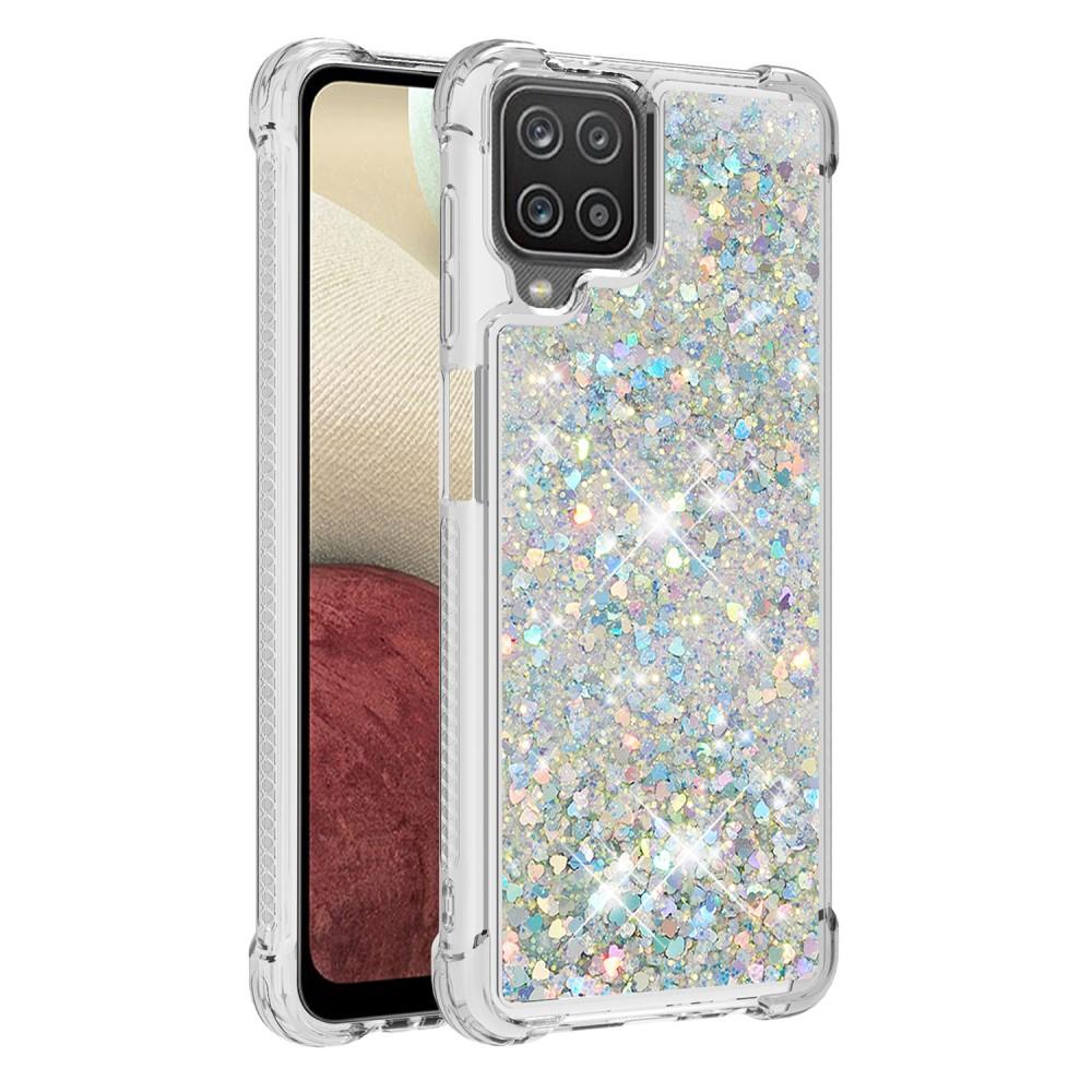 Glitter Powder TPU Case Galaxy A12 Silver