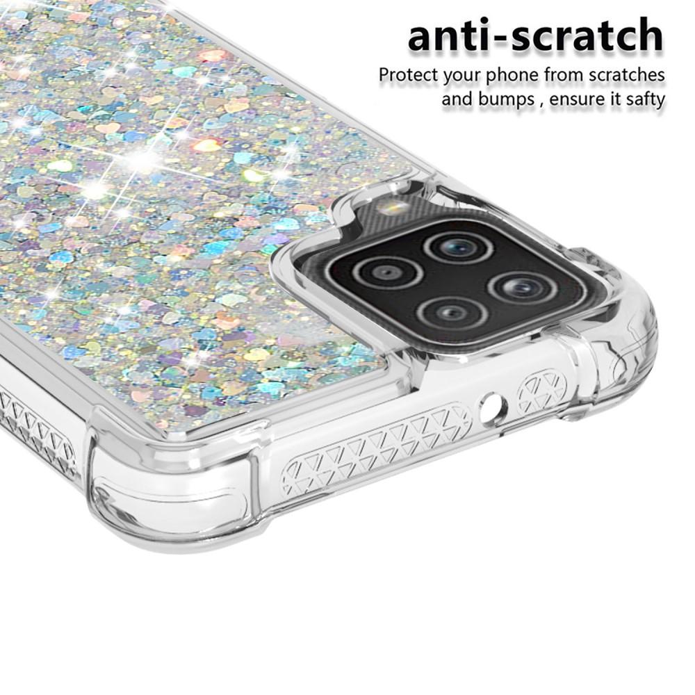 Glitter Powder TPU Case Galaxy A12 Silver