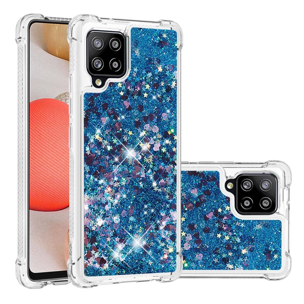 Glitter Powder TPU Case Galaxy A42 5G Blå