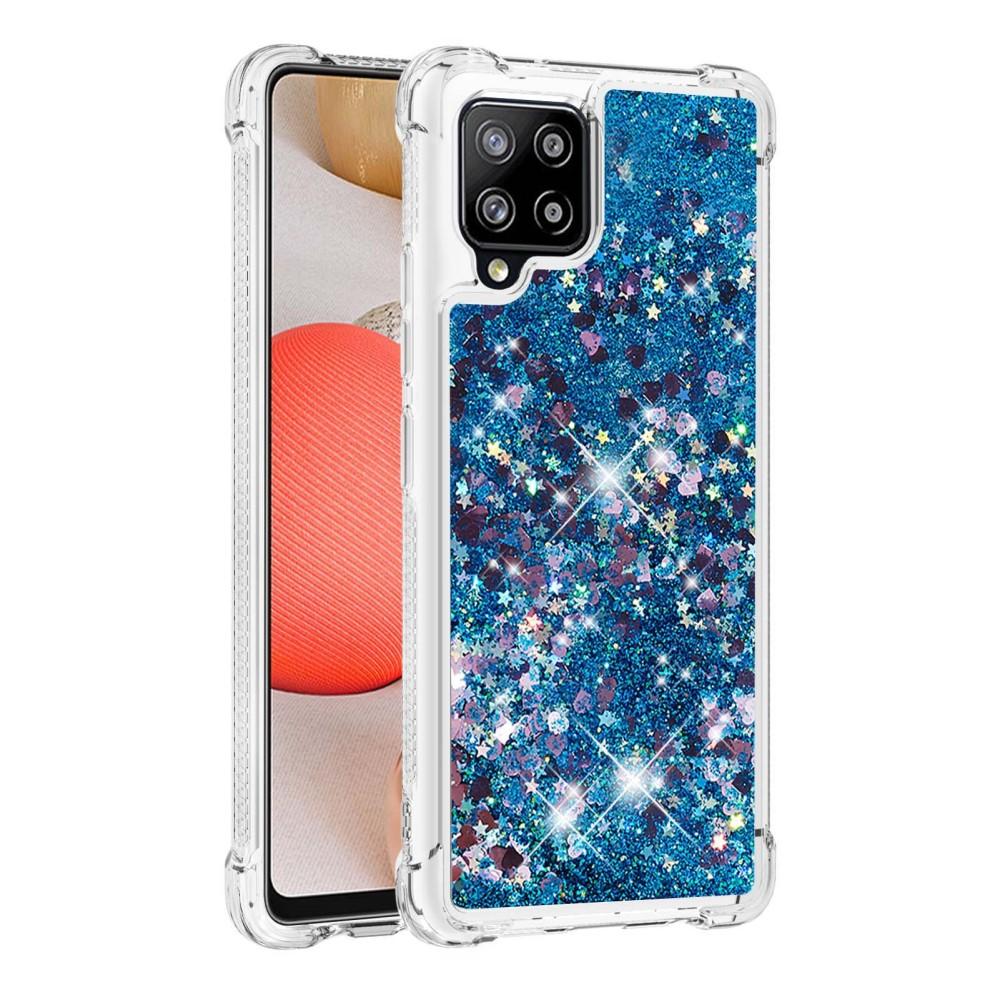 Glitter Powder TPU Case Galaxy A42 5G Blå