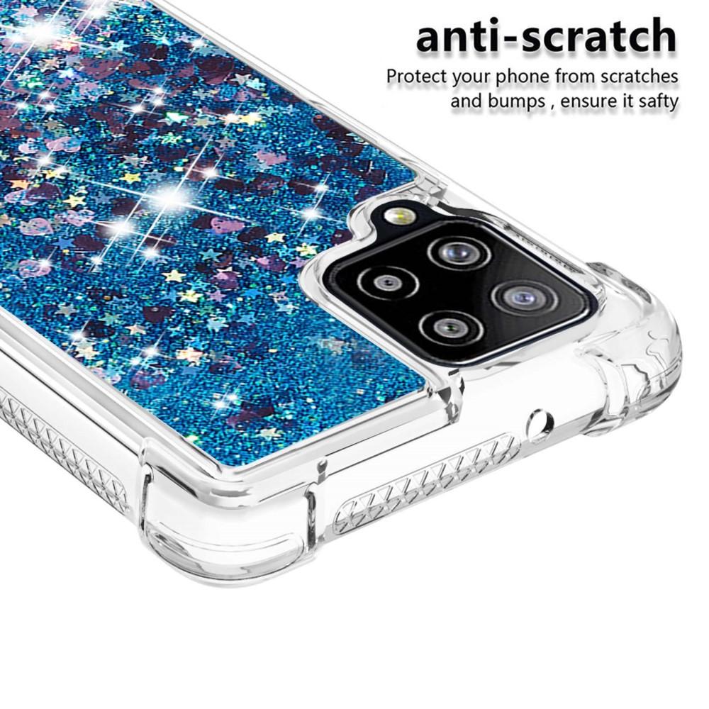 Glitter Powder TPU Case Galaxy A42 5G Blå