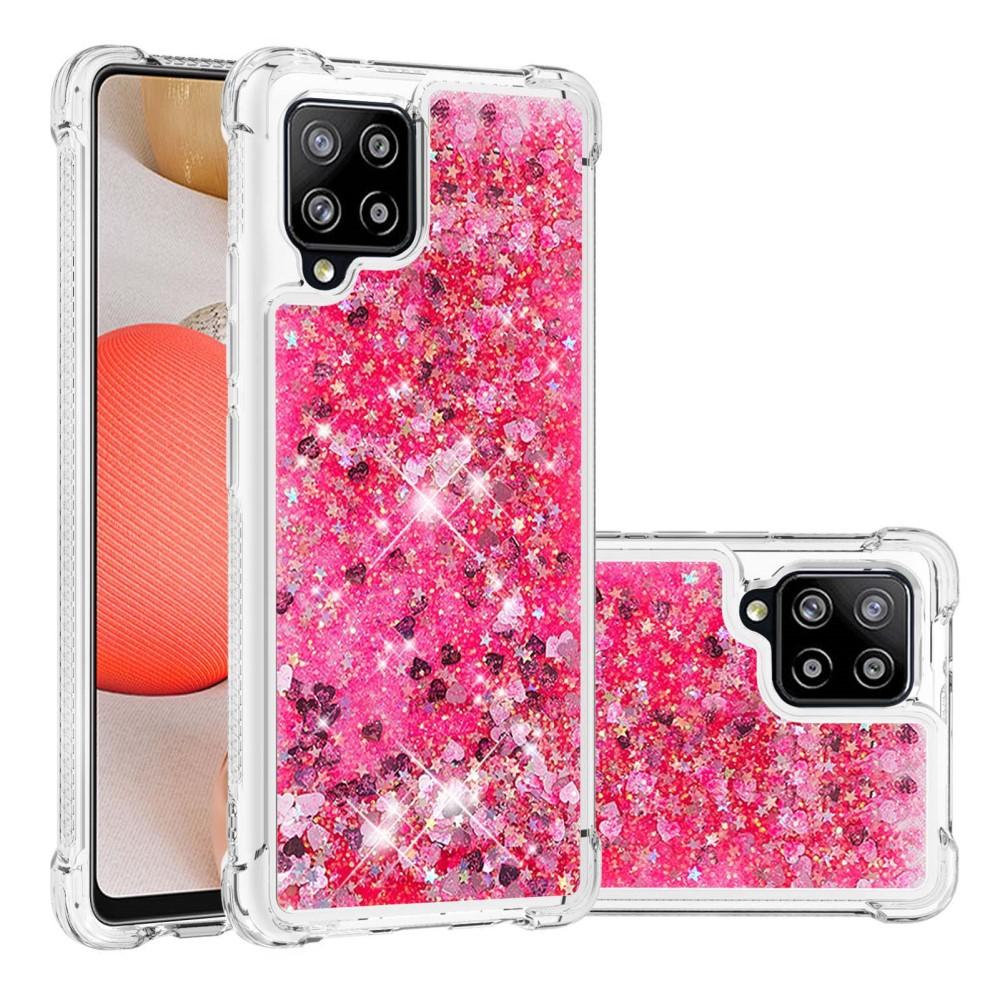 Glitter Powder TPU Case Galaxy A42 5G Röd