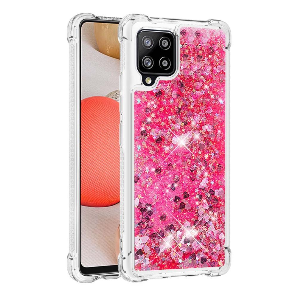 Glitter Powder TPU Case Galaxy A42 5G Röd