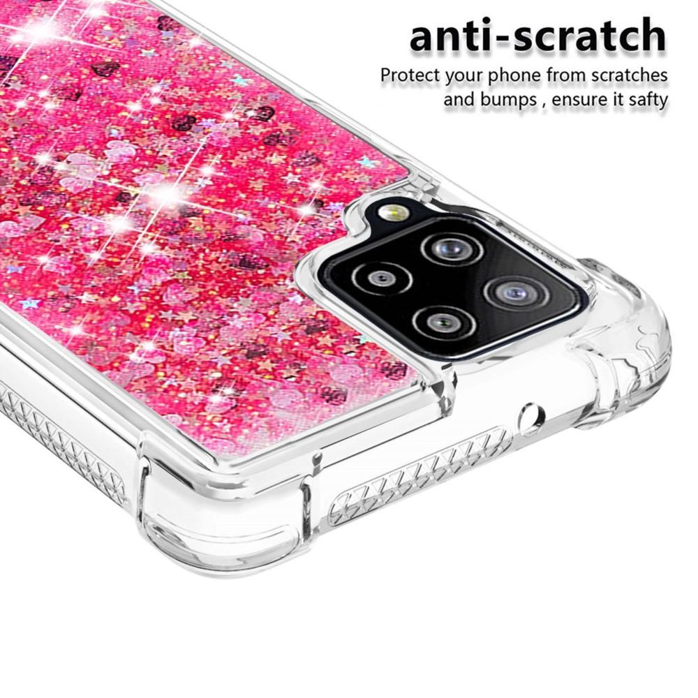Glitter Powder TPU Case Galaxy A42 5G Röd