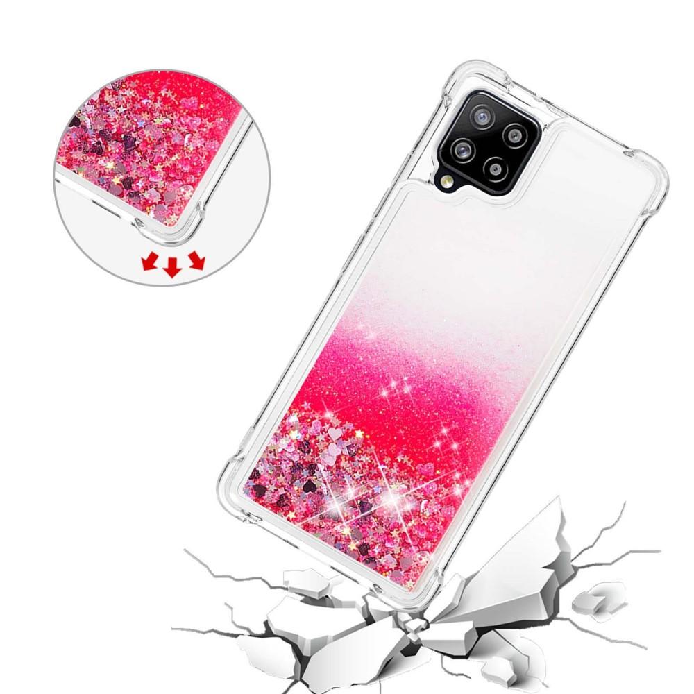 Glitter Powder TPU Case Galaxy A42 5G Röd