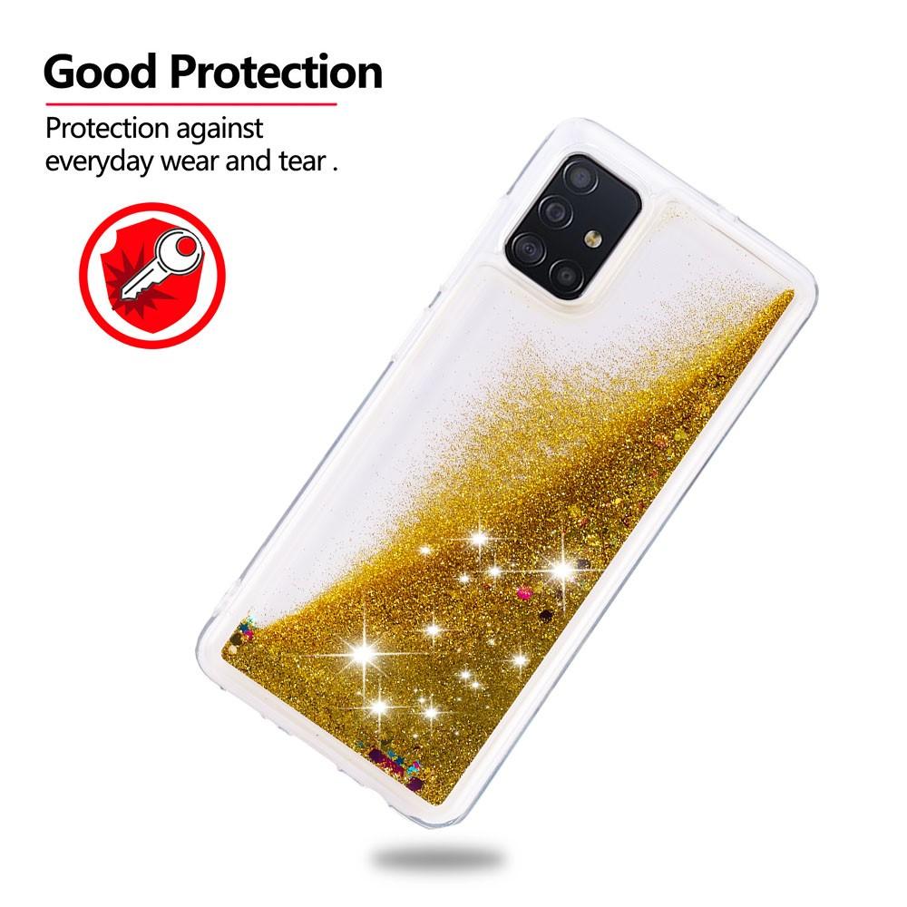 Glitter Powder TPU Case Galaxy A51 Guld