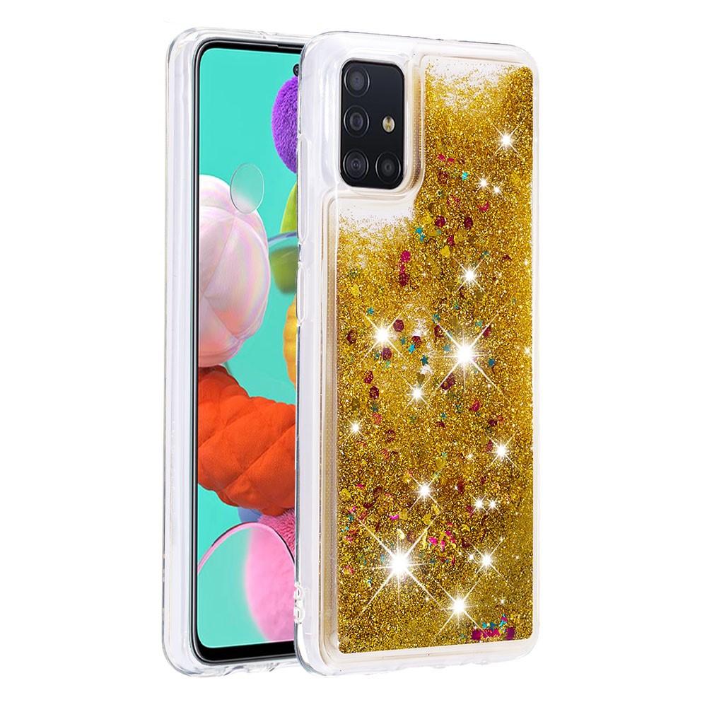 Glitter Powder TPU Case Galaxy A51 Guld