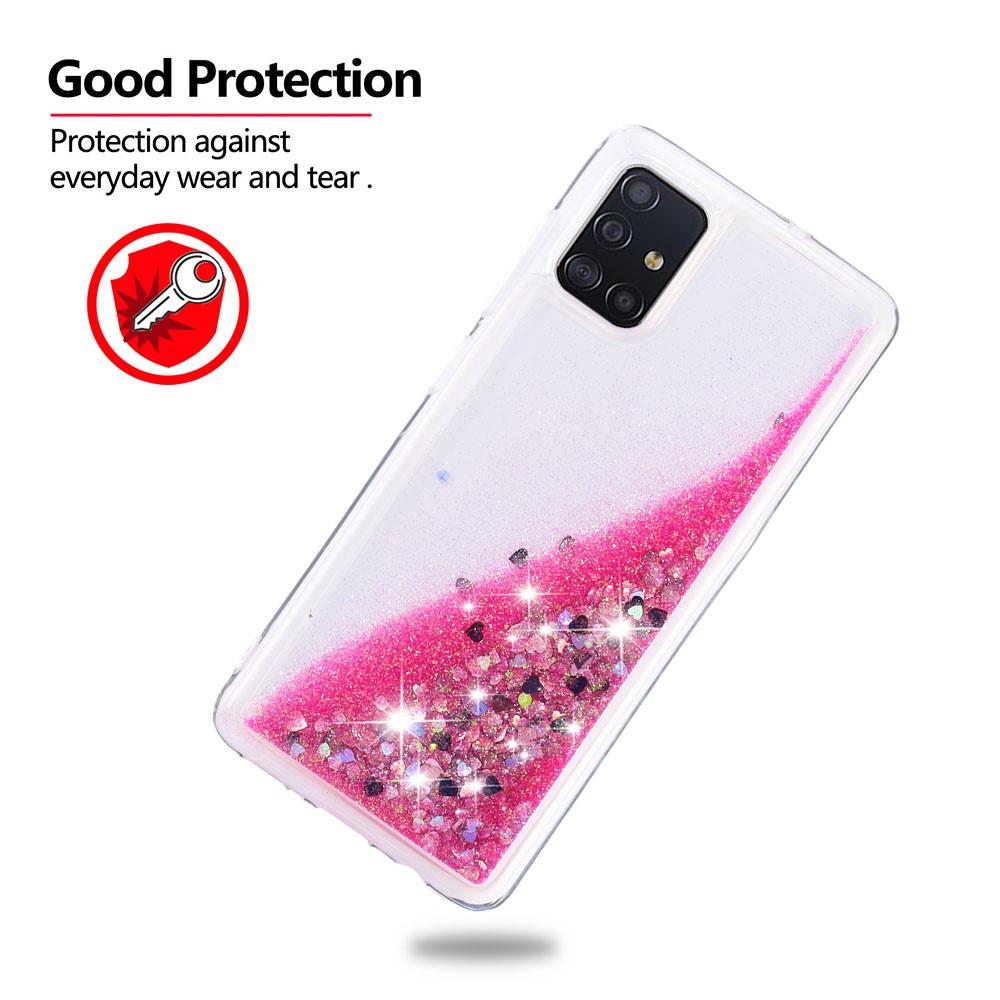 Glitter Powder TPU Case Galaxy A51 Rosa