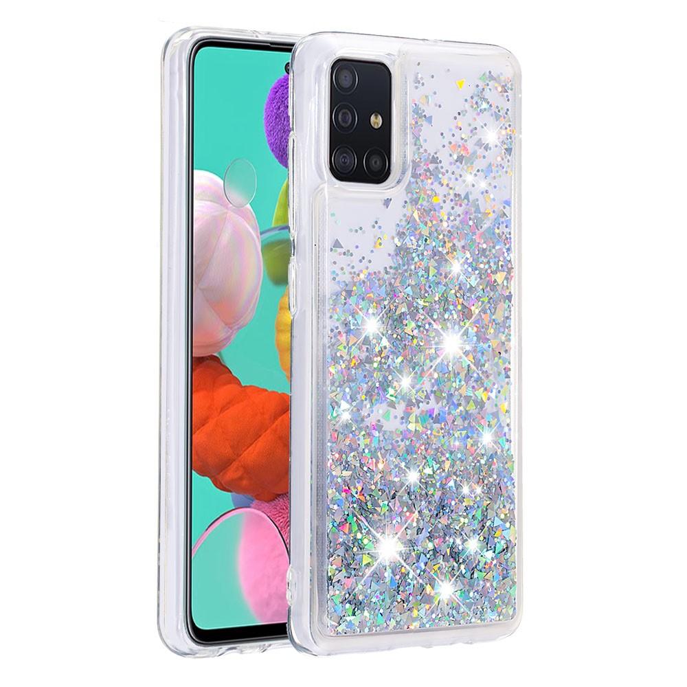 Glitter Powder TPU Case Galaxy A51 Silver