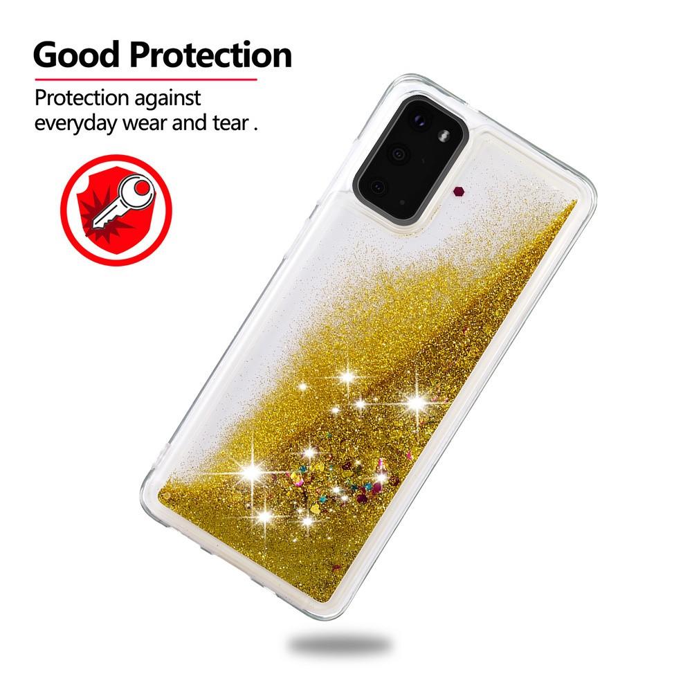 Glitter Powder TPU Case Galaxy S20 Guld