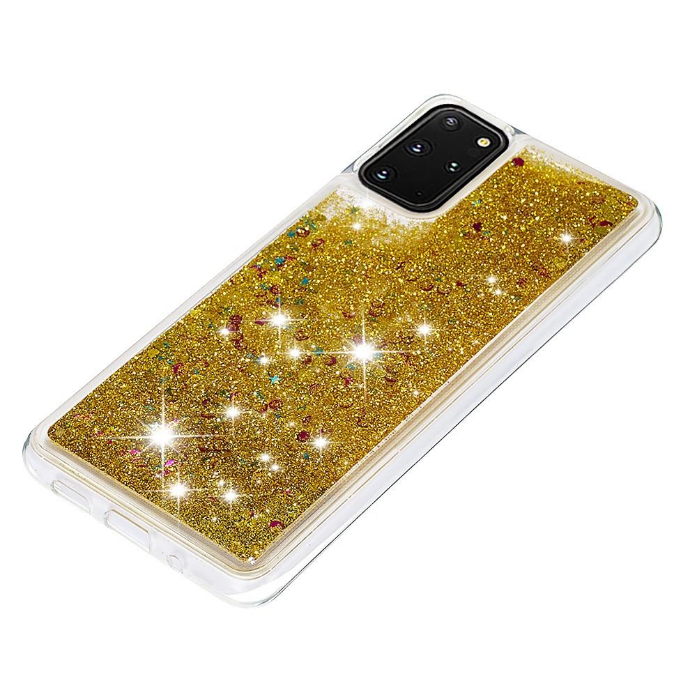 Glitter Powder TPU Case Galaxy S20 Plus Guld