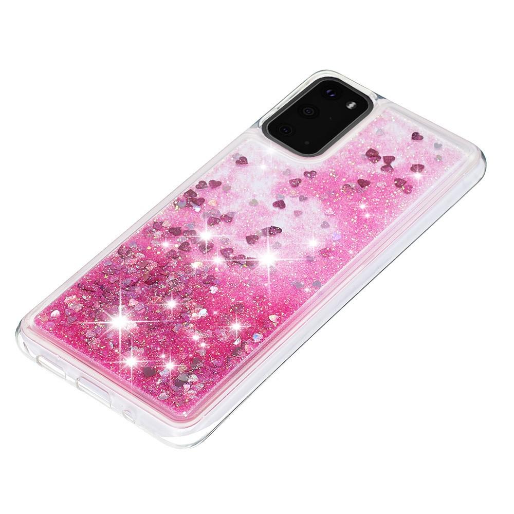 Glitter Powder TPU Case Galaxy S20 Rosa