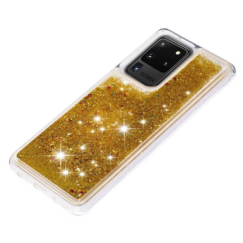 Glitter Powder TPU Case Galaxy S20 Ultra Guld
