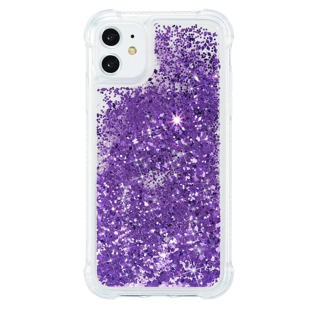 Glitter Powder TPU Case iPhone 12/12 Pro lila