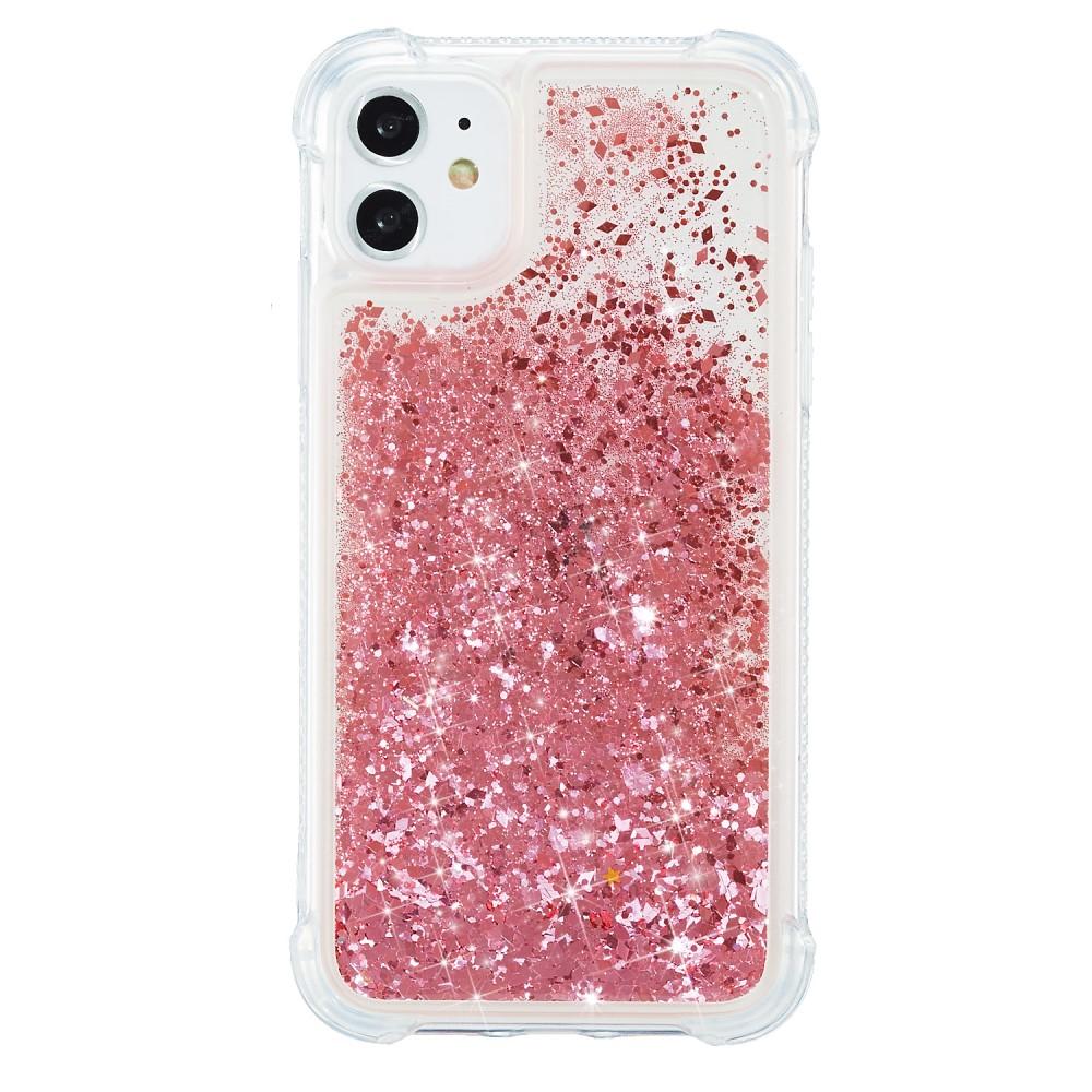 Glitter Powder TPU Case iPhone 12/12 Pro rosa