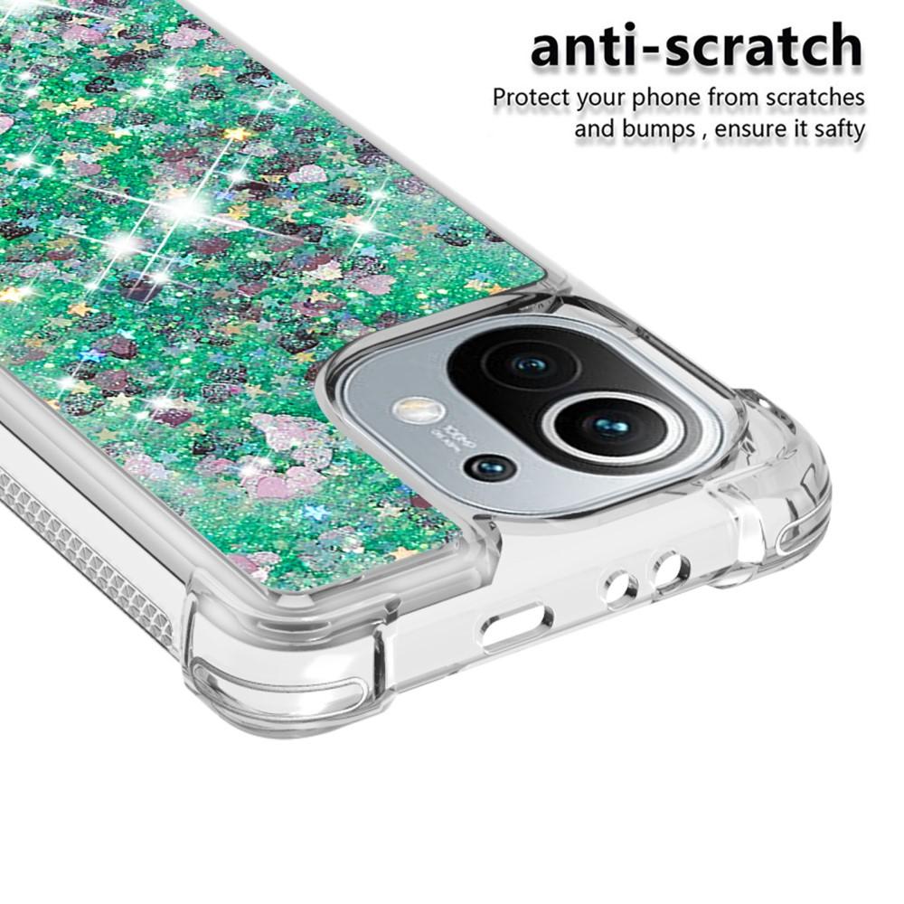 Glitter Powder TPU Case Xiaomi Mi 11 grön