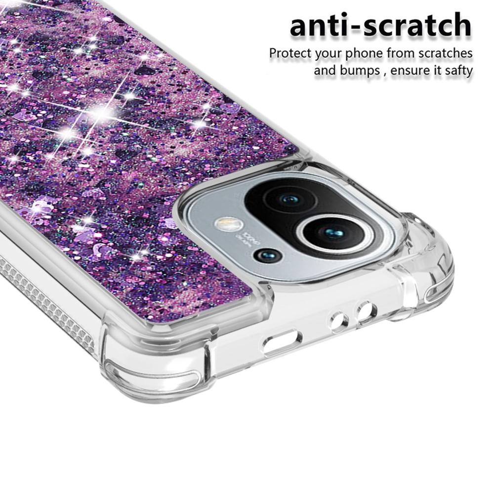 Glitter Powder TPU Case Xiaomi Mi 11 lila
