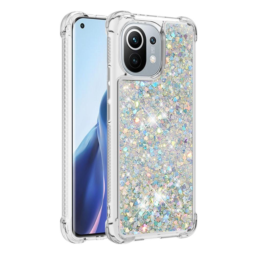 Glitter Powder TPU Case Xiaomi Mi 11 silver