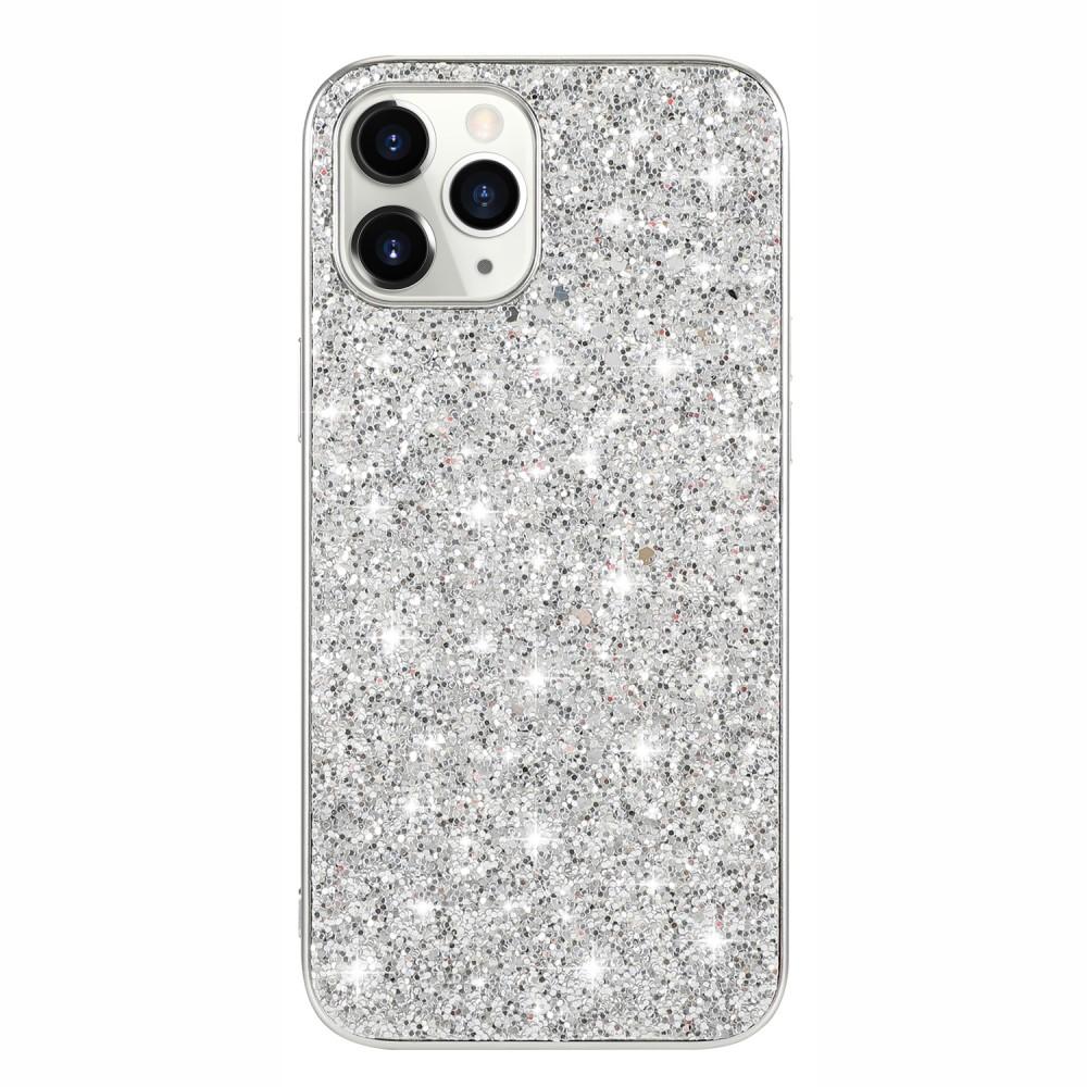 Glitterskal iPhone 12/12 Pro silver