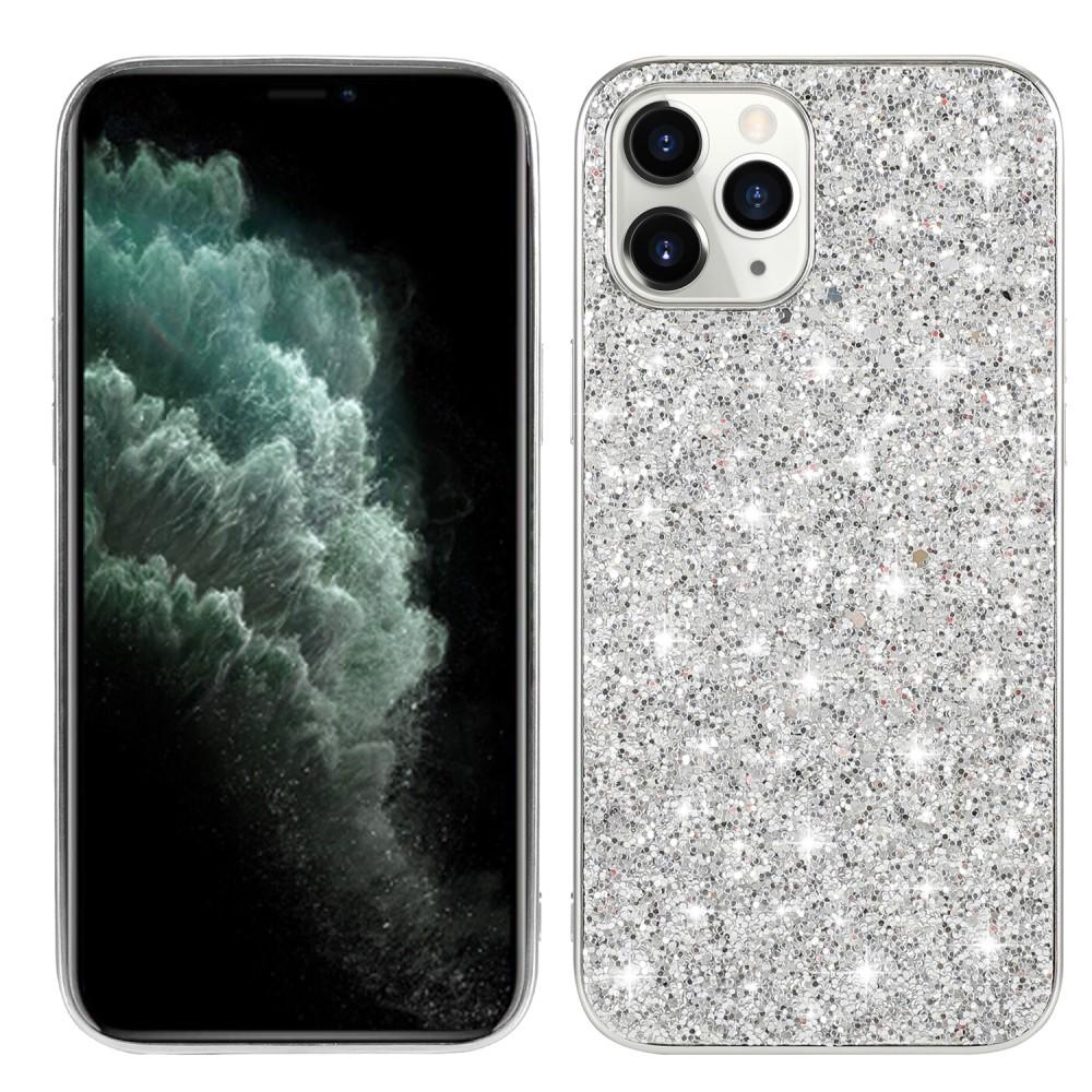 Glitterskal iPhone 12/12 Pro silver