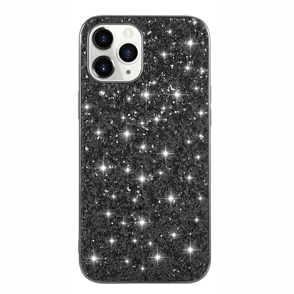 Glitterskal iPhone 12/12 Pro svart