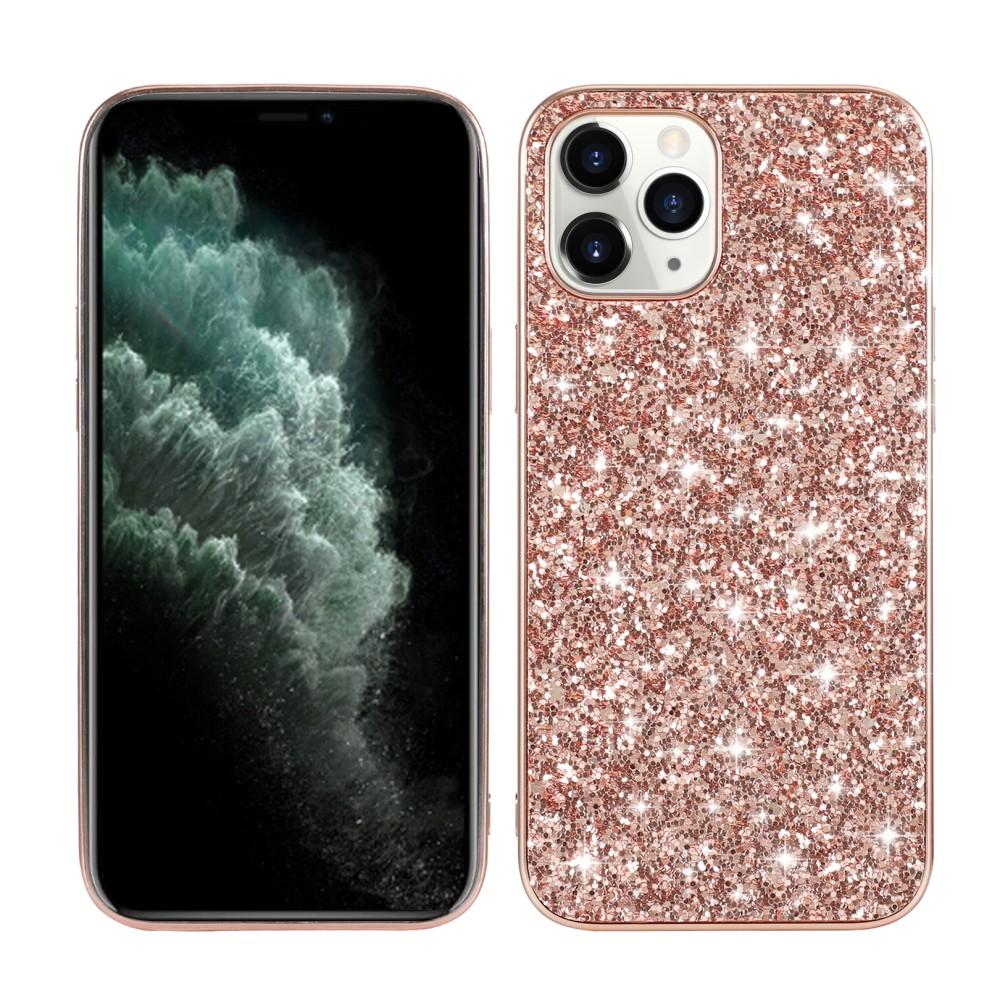 Glitterskal iPhone 12 Mini roséguld