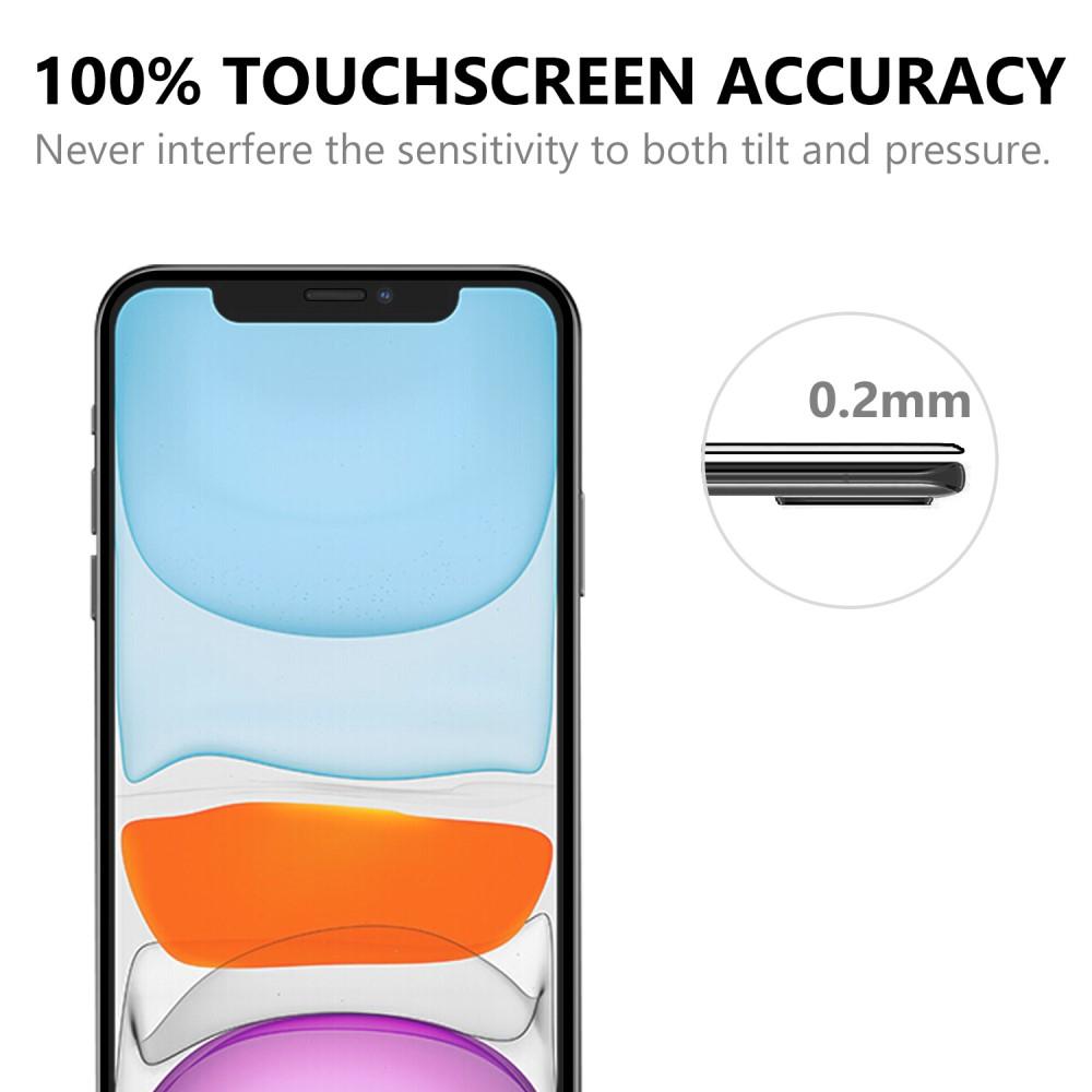 Heltäckande Härdat Glas Skärmskydd iPhone 12 Pro Max svart