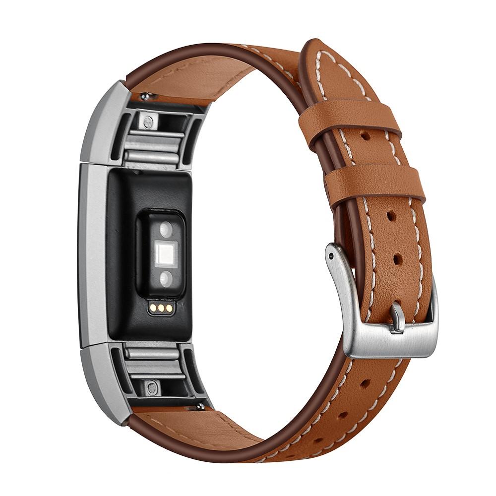 Läderarmband Fitbit Charge 2 Brun
