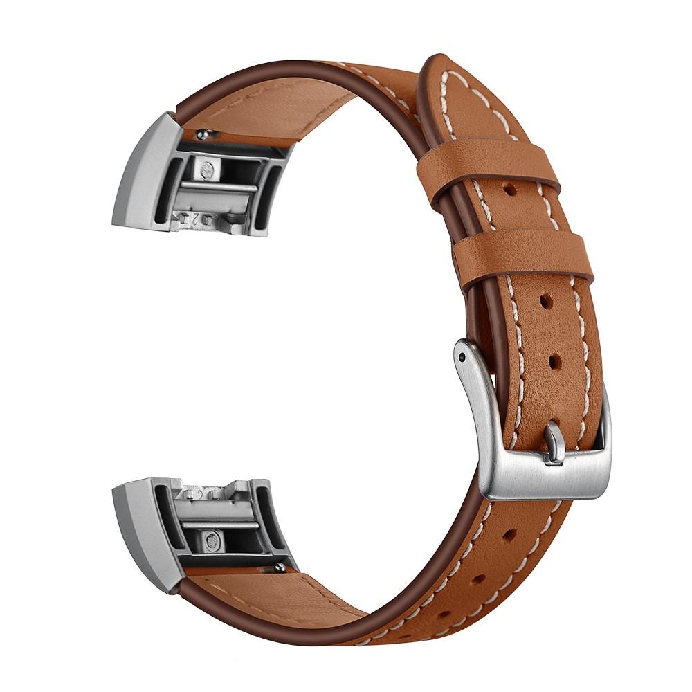 Läderarmband Fitbit Charge 2 Brun