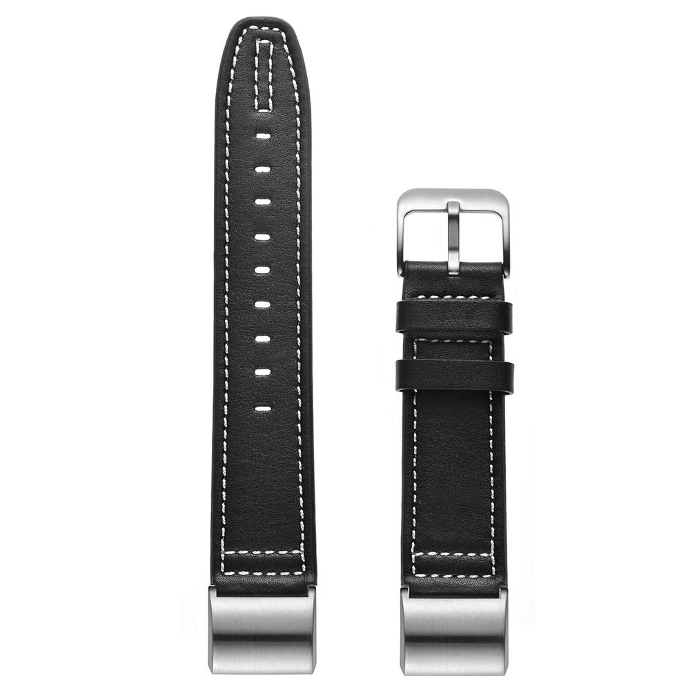 Läderarmband Fitbit Charge 2 Svart
